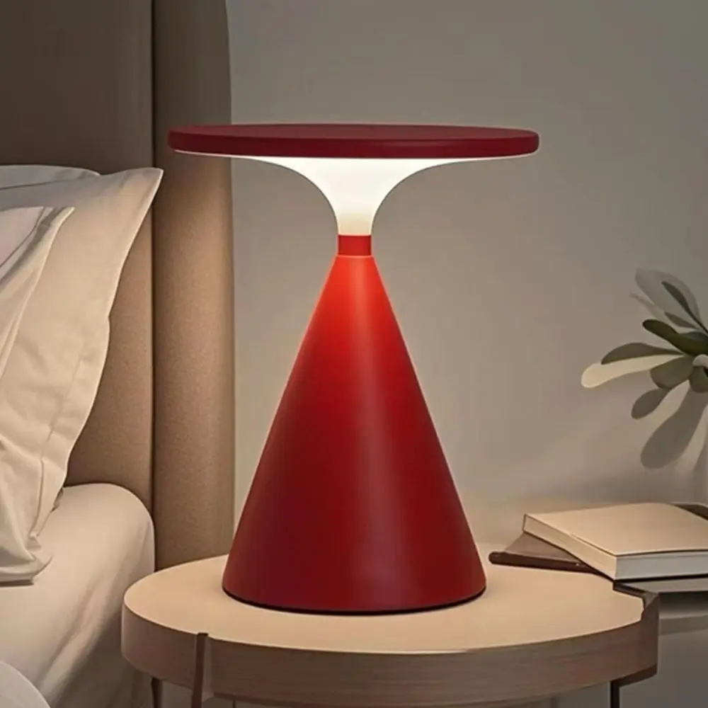 

High Sense Cordless Table Lamp Touch Control Mini Bedside Lamp Modern Style Simple Design Night Light Desktop