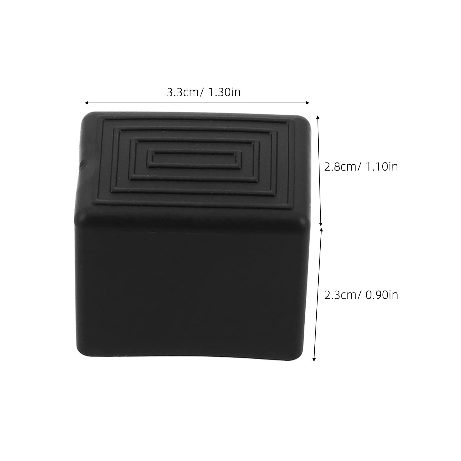 1Set End Cover for Roof Crossbars Protective Crossbar Cover with Rubber Insert Car Roof Rack Accessories Quiet Driving