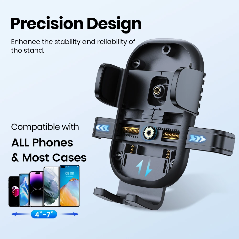 TOPK حامل هاتف السيارة هوك جبل 360 °   حامل فتحة تهوية قابل للتعديل مناسب لهواتف iPhone وAndroid (4"-7") ​