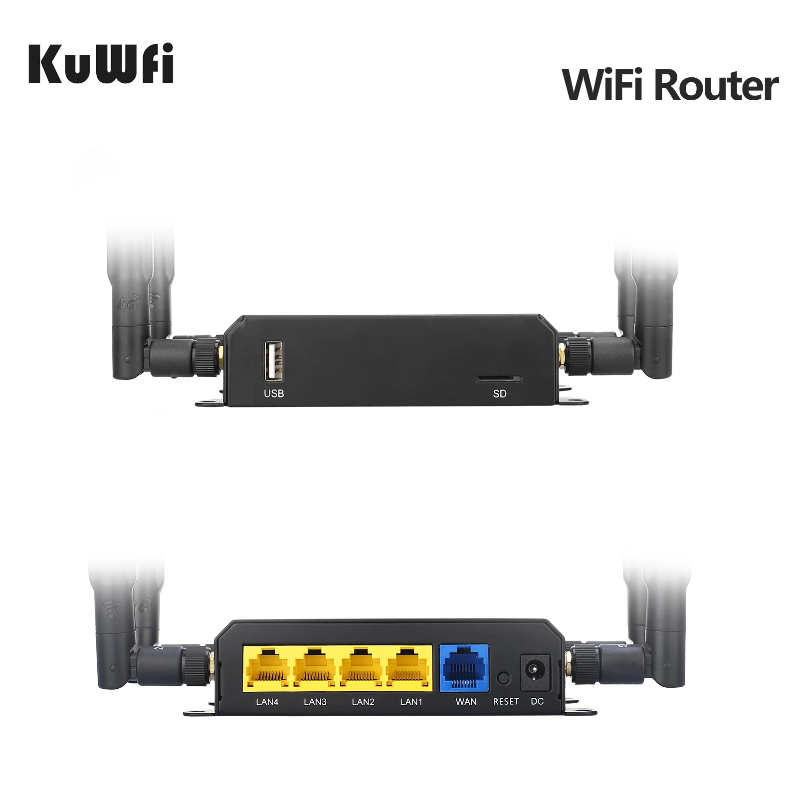 KuWFi Mais Recente 300Mbps Roteador Sem Fio 2.4Ghz Longo Alcance Repetidor Wifi Extensor Através Da Parede Openwrt Wifi Router Roteador Doméstico