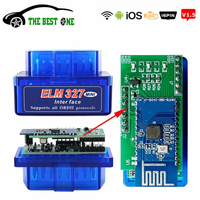 Double PCB Super Mini ELM327 Bluetooth-Compatible V1.5 PIC18F25K80 Android IOS WIFI ELM 327 V2.1 OBD OBD2 Car Disgnostic Scanner