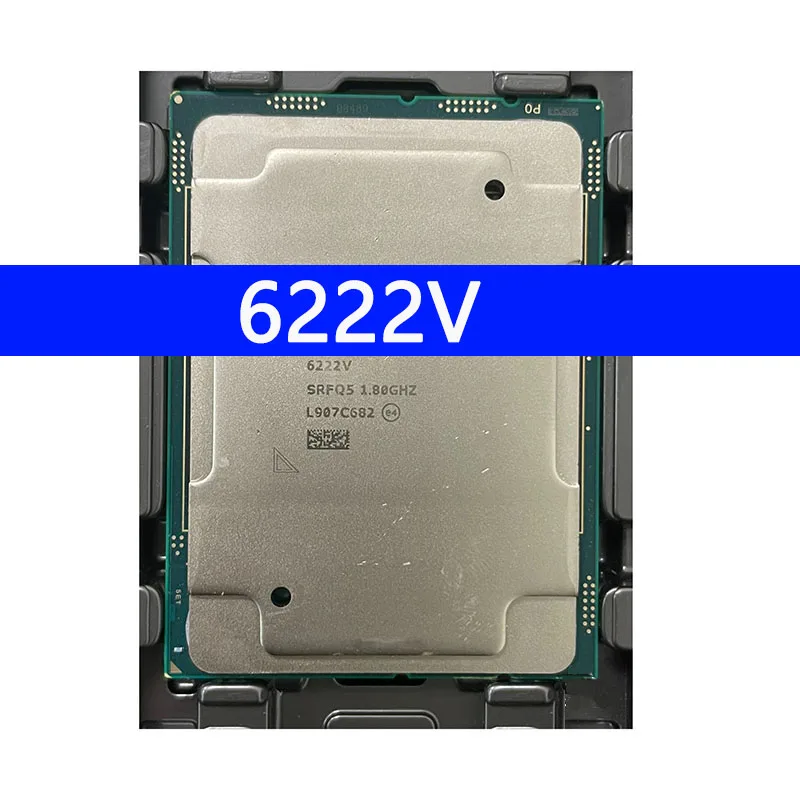 6222V 1.8GHZ 20-Cores 40-Thread 27.5MB Smart Cache CPU Processor 115W LGA3647 For Server Motherboard