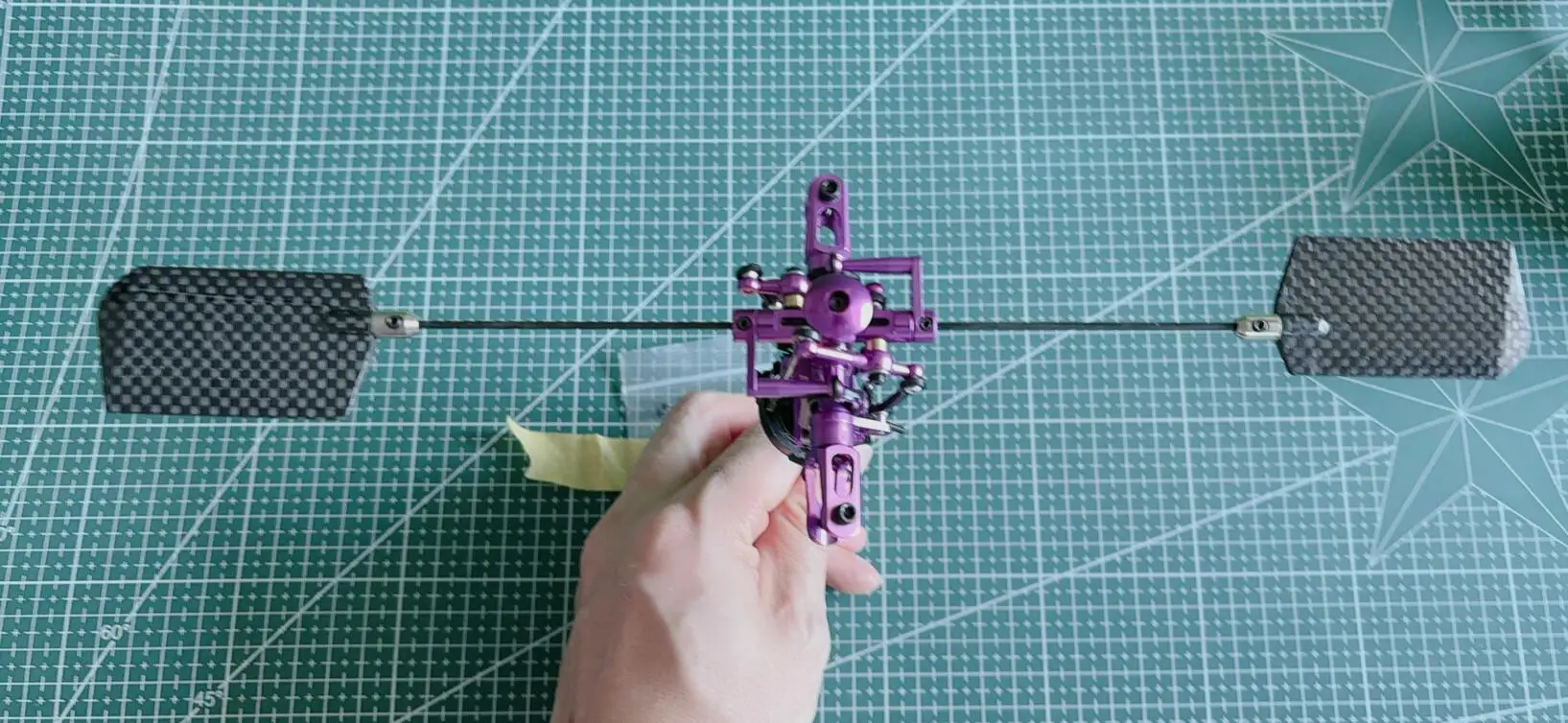 Esky EK5-0208 حزام دوار معدني CP الألومنيوم الدوار رئيس قضيب ترقية مجموعة E013/E014 هليكوبتر cpx KING 2 الملك 3 مع الكربون flybar #4