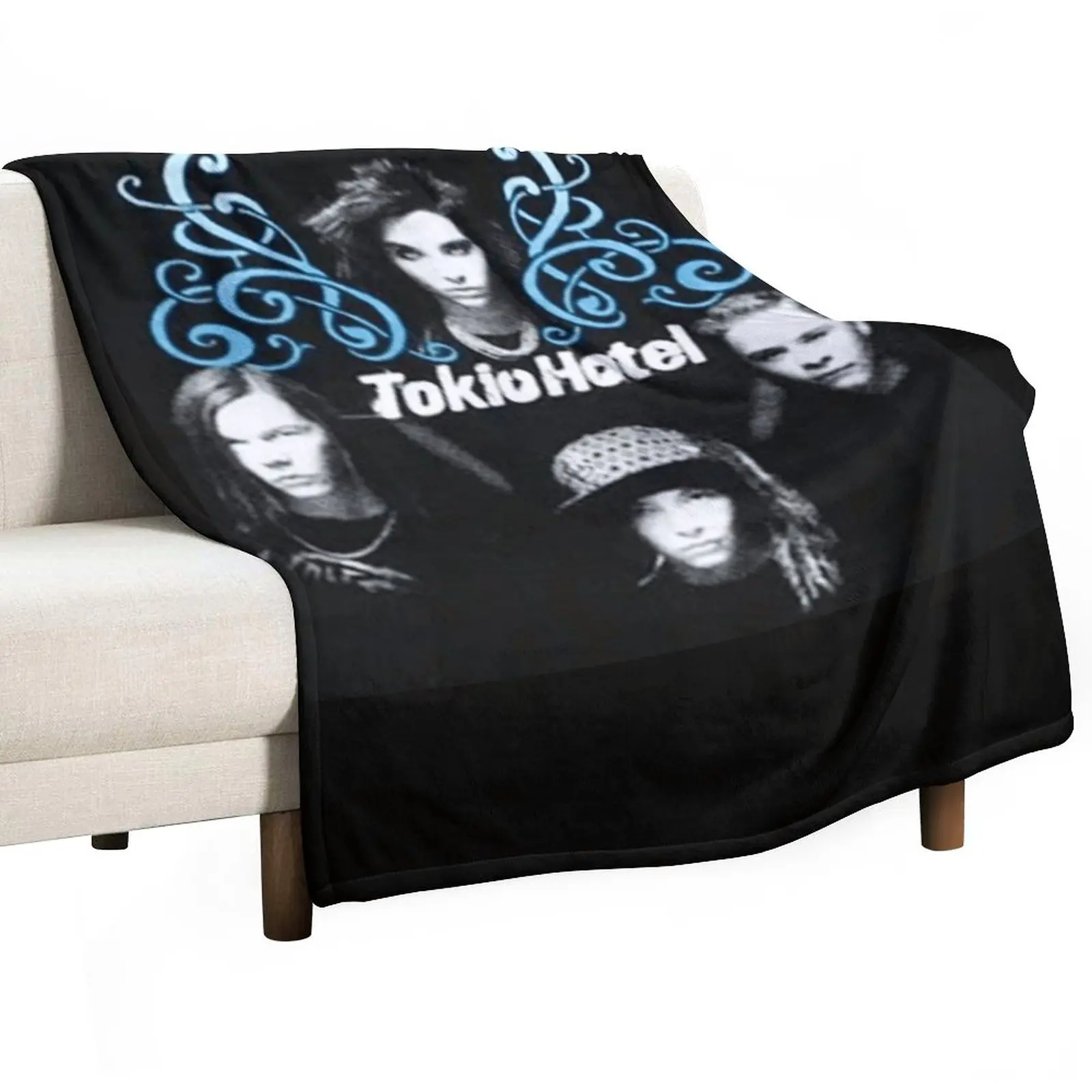 Tokio Hotel Throw Blanket Fashion Sofas Soft Beds funny gift Beach Blankets