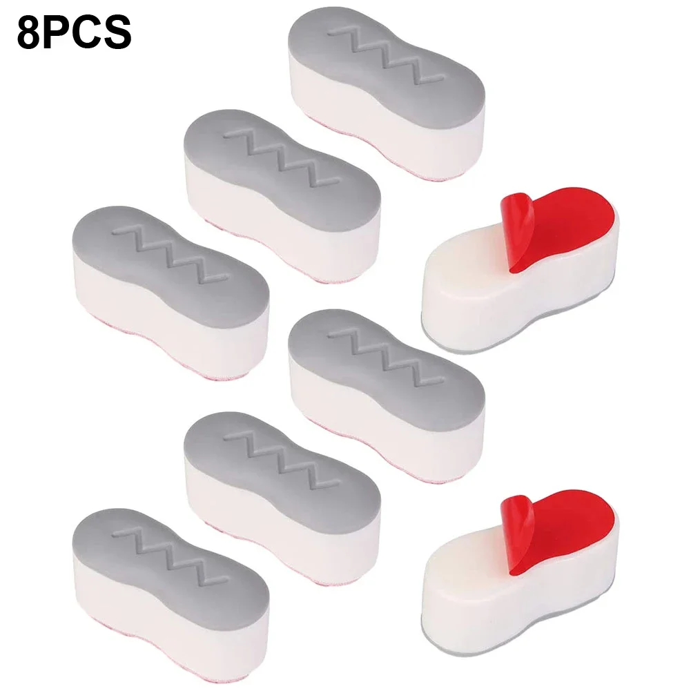 8PCS Toilet Seat Bumper Protection Pad Bathroom Accessories Buffer Shockproof Replacement Bumpers Strong Adhesive Toilet Seat