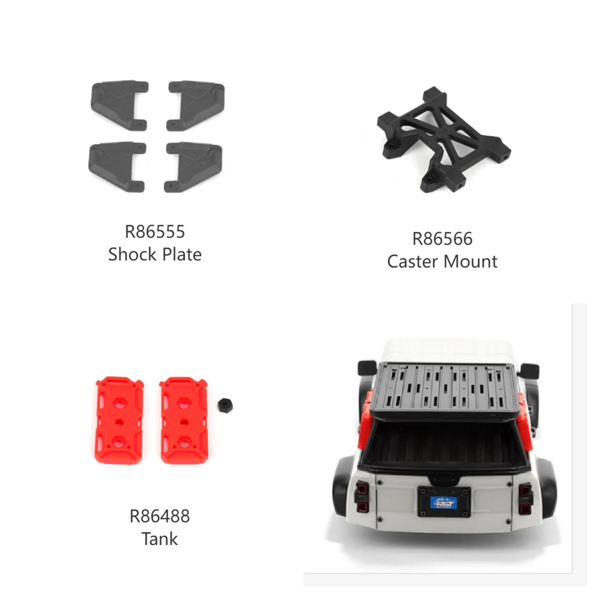 

RGT Accessories R86555 R86554 R86566 R86488 for Pathfinder EX86190 EX86150 1/10 Crawler Model Car