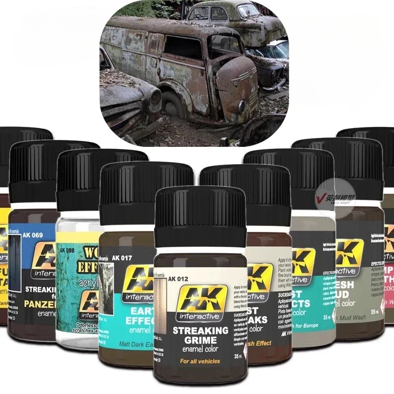 

35ml/ Bottle Model Rust Dirt Rain Stain Filter Stain Wash Liquid DIY Car and Boat Landscape Architecture Model Make Old Liquid