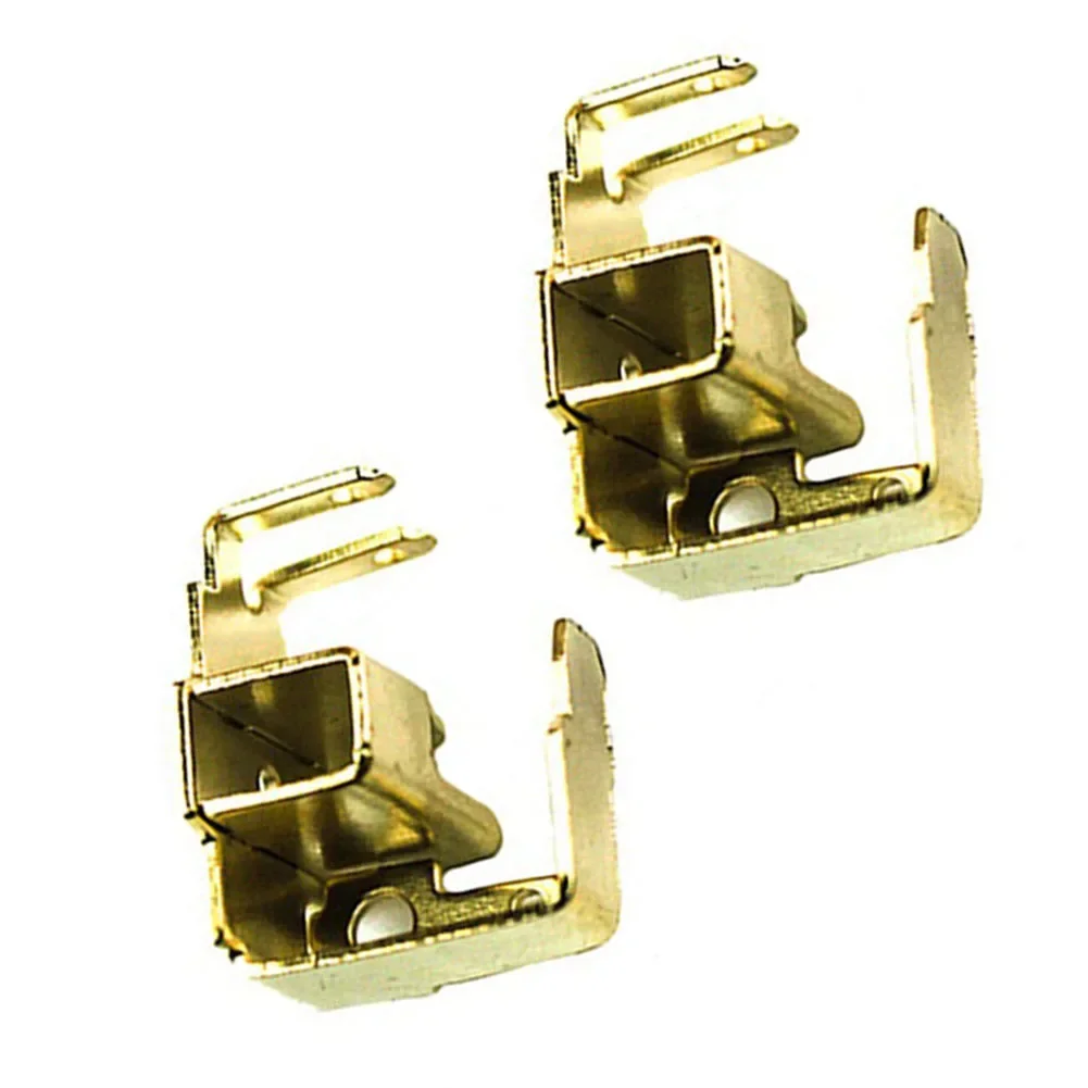 2pcs 앵글 그라인더 부품 Bosch GWS6-100 용 카본 브러쉬 홀더 세트 24x15x18mm 골드 전동 공구 부품 액세서리