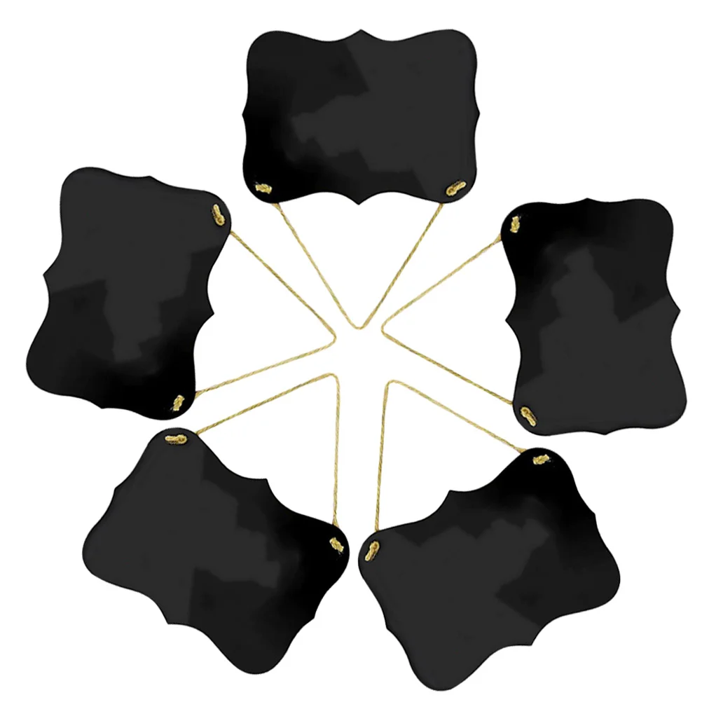 5Pcs Blank Message Board Acrylic Hanging Chalkboard for Notes and Signs Multi-Functional Reusable Writing Boards for Coffee Shop