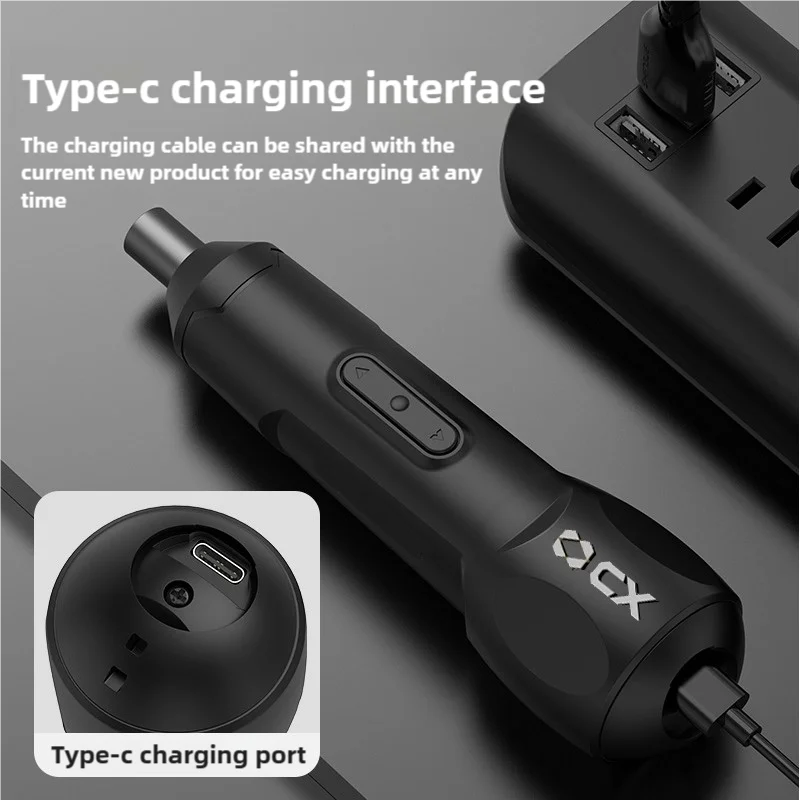Mini Cordless Electric Screwdriver Manual/Auto Rechargeable Lithium Battery Household Small Electric Drill Screw Driver Bit Tool