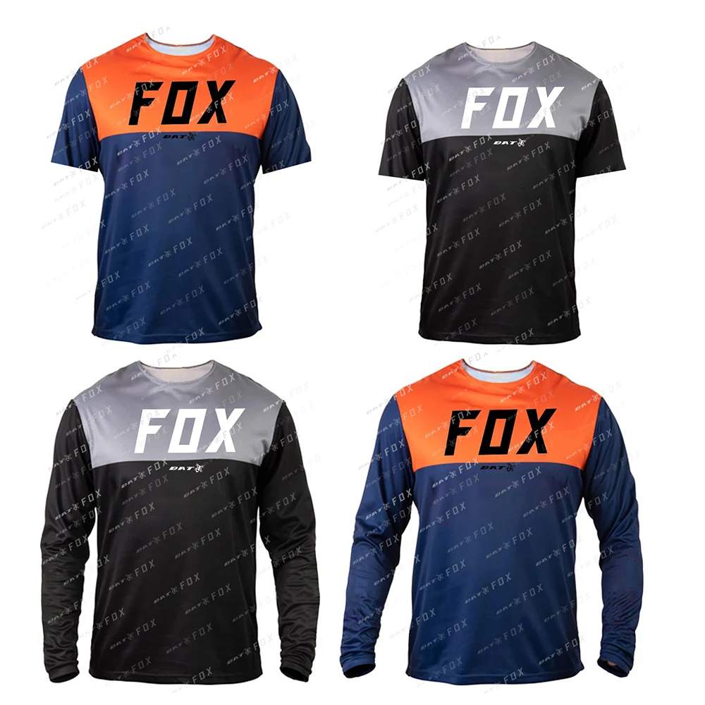 

BAT FOX Motocross Shirt Downhill Bike Jersey Camiseta Enduro MTB Jersey Off-Road T-Shirt Maillot Ciclismo Hombre