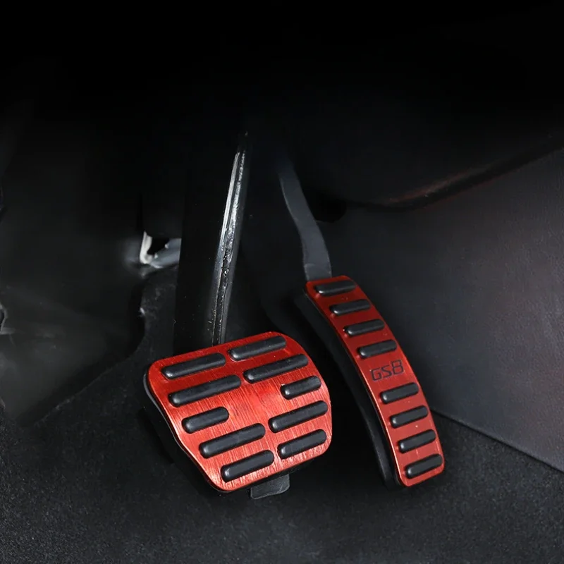 For Trumpchi GAC GS8 2023 2024 Car Accelerator Pedal Cover Aluminum Alloy Anti-Slip Brake Pedels Foot Pads Accessories