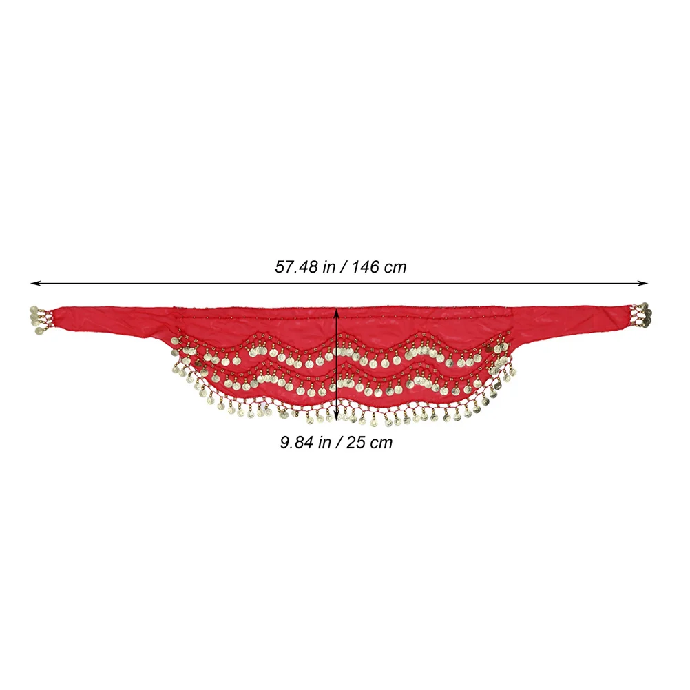 2 قطعة سلسلة الخصر الرقص الشرقي 128 عملات الورك وشاح تأثير الصوت زي ملحق وشاح أسود الرقص الورك تنورة