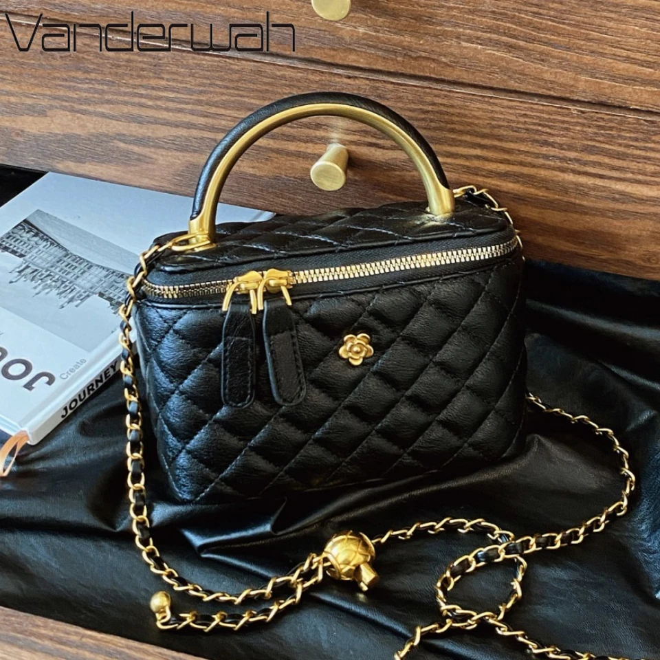 

Fashion Lingge Women's Mini Box Bag Purses and Handbag Chain Shoulder Crossbody Bags Clutch Bags for Women 2025 Summer Style Sac