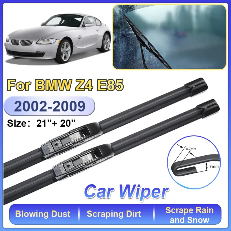 

Car Wiper Blade for BMW Z4 E85 2002 2003 2004 2005 2006 2007 2008 2009 Front Windscreen Windshield Brushes Windows Accessories