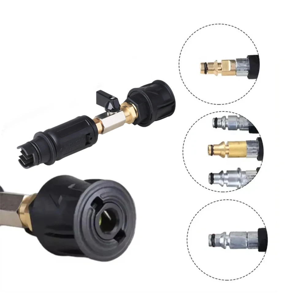 Quick Plug Connect Sprayer with Safe Lock Water Flow Control Valve Wear Resist Duckbill Water Gun Sprayer for Car Washing
