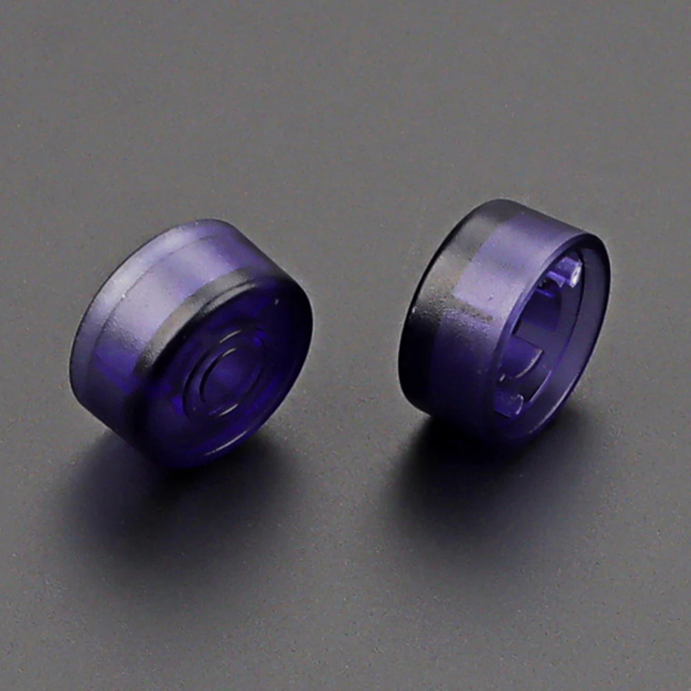 

2 Pcs Accessories Effect Button Replacement Guitar Cap Plastic Pedal Footswitch