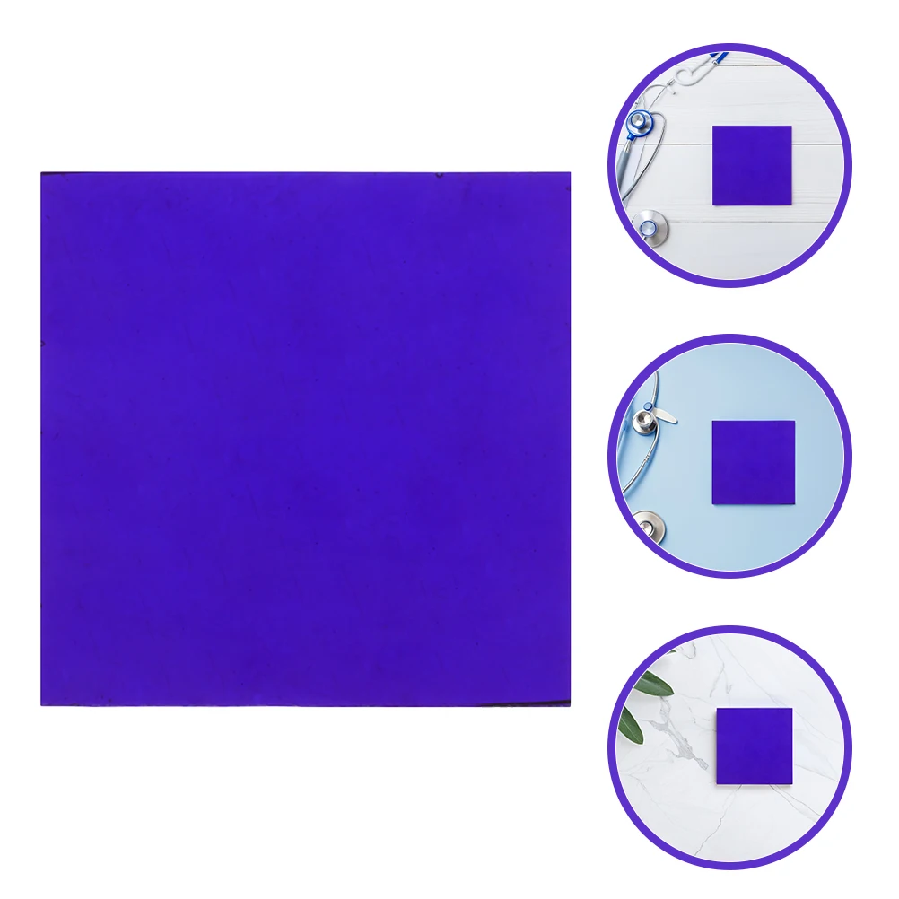

Chemistry Cobalt Glass Plate Blue Filter Glass Sheets for Flame Test Experiments Educational Supplies Experiment Cobalt Plate