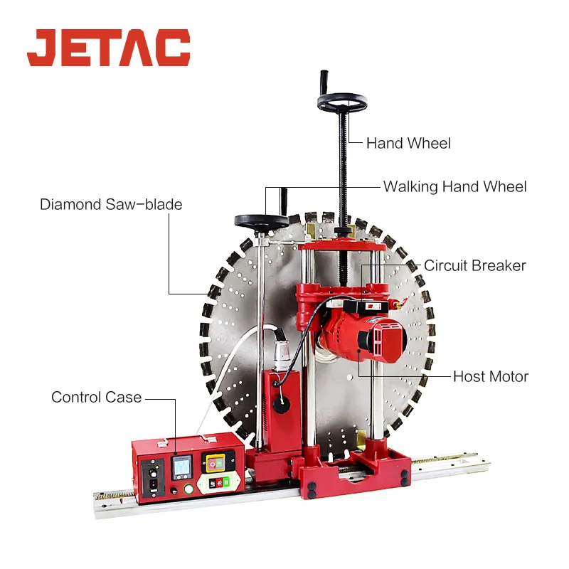 6850W Electrical Cutter Water No Dust Rebar Brick Wall Aluminum Groove Saw 1200mm Concrete Wall Cutting Machine