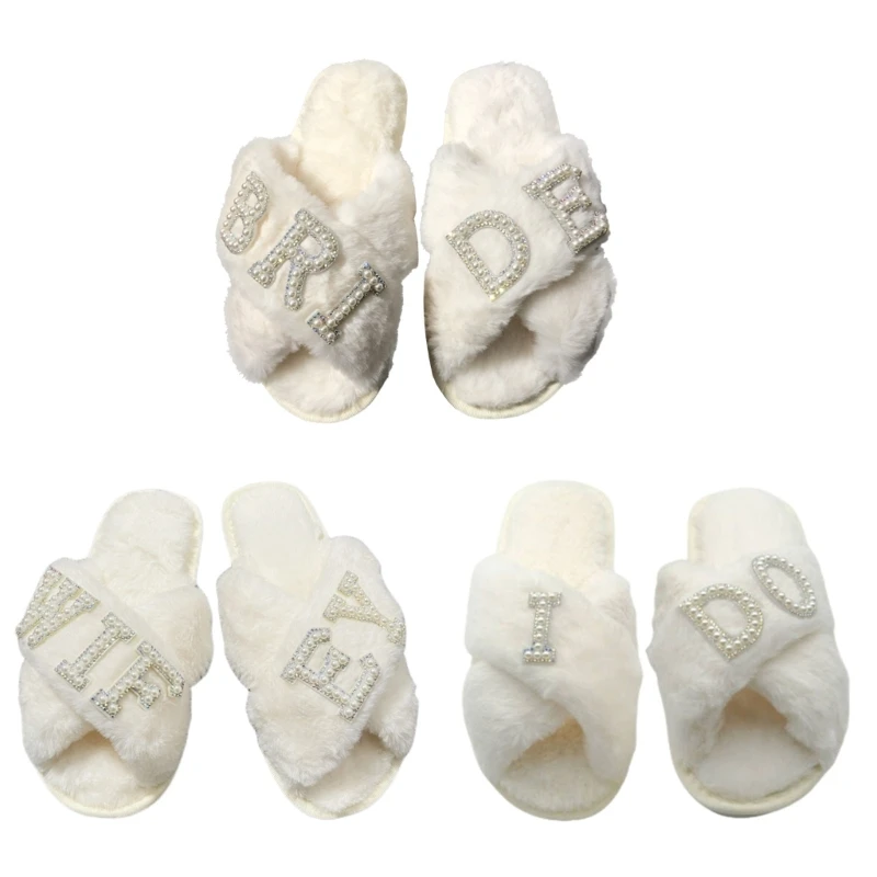 

Elegant Wedding Slippers Bridal Slippers Soft and Stylish Footwear for Bride