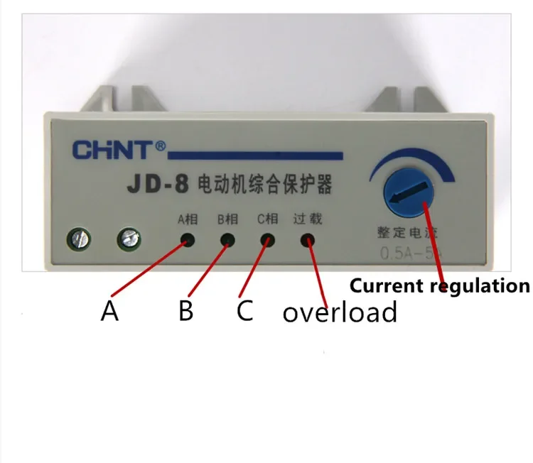 Original CHNT Motor Integrated Protection 380V JD-8 160-400A 80-200A 380V220V Overload Lass/Loss of Phase relay CHINT