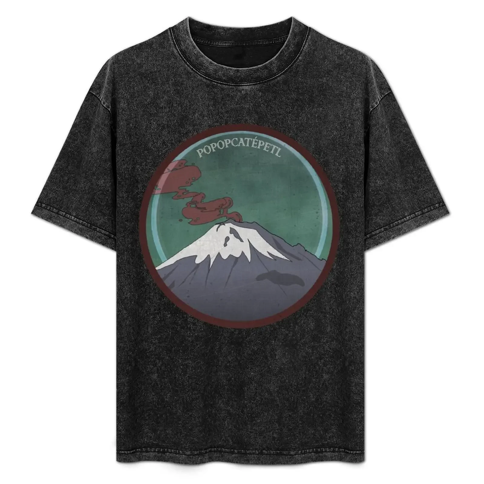 Popocatepétl Volcano Japanese Ukiyo-e style T-Shirt mens graphic t shirts funny t shirts dark humor T-Shirt