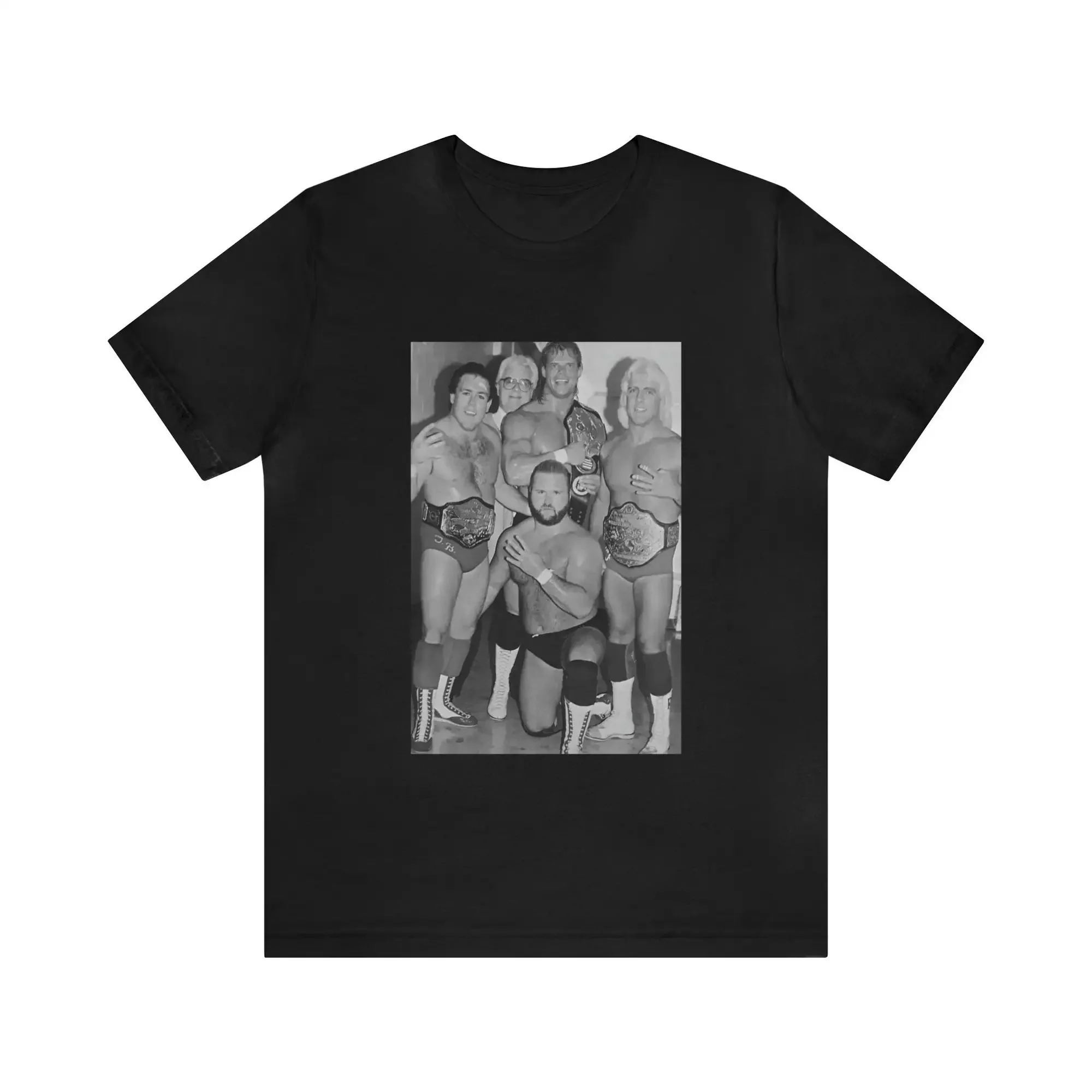 The Four Horsemen Summer Of '87 Has Ric Flair Lex Luger Arn Anderson And Tully Blanchard Running Nwa T Shirt