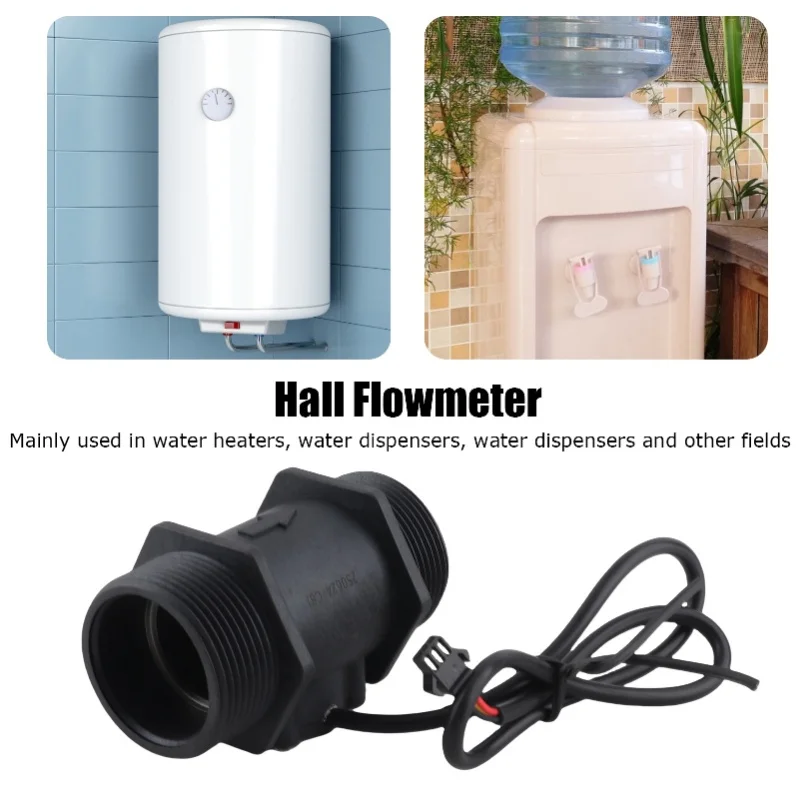 Water Flow Sensor For Swimming Pool Hall Turbine Flowmeter 47mm YF-DN40 DC 3.5-24V