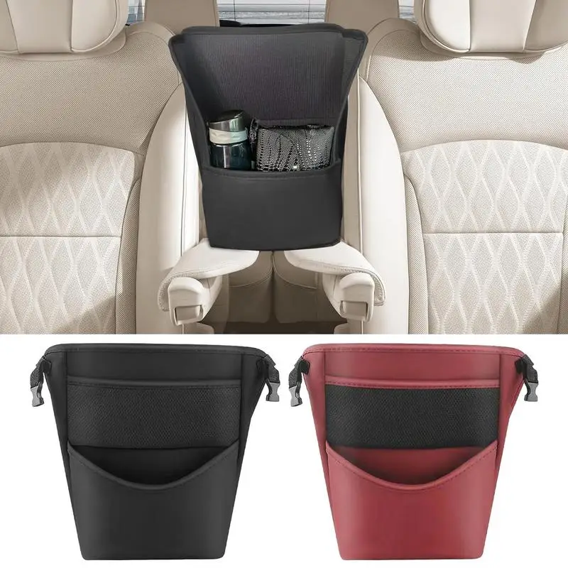 Car Seat Net Pocket Auto Storage Pocket Between Seats Large Capacity Car Pocket Organizer For SUV Purse Phone Most Cars Tissue