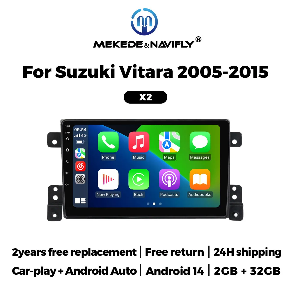 Navifly 9 Inch Car Radio Wireless CarPlay Android Auto For Honda Civic 2015 - 2020 Multimedia Player GPS Navigation FM Radio BT