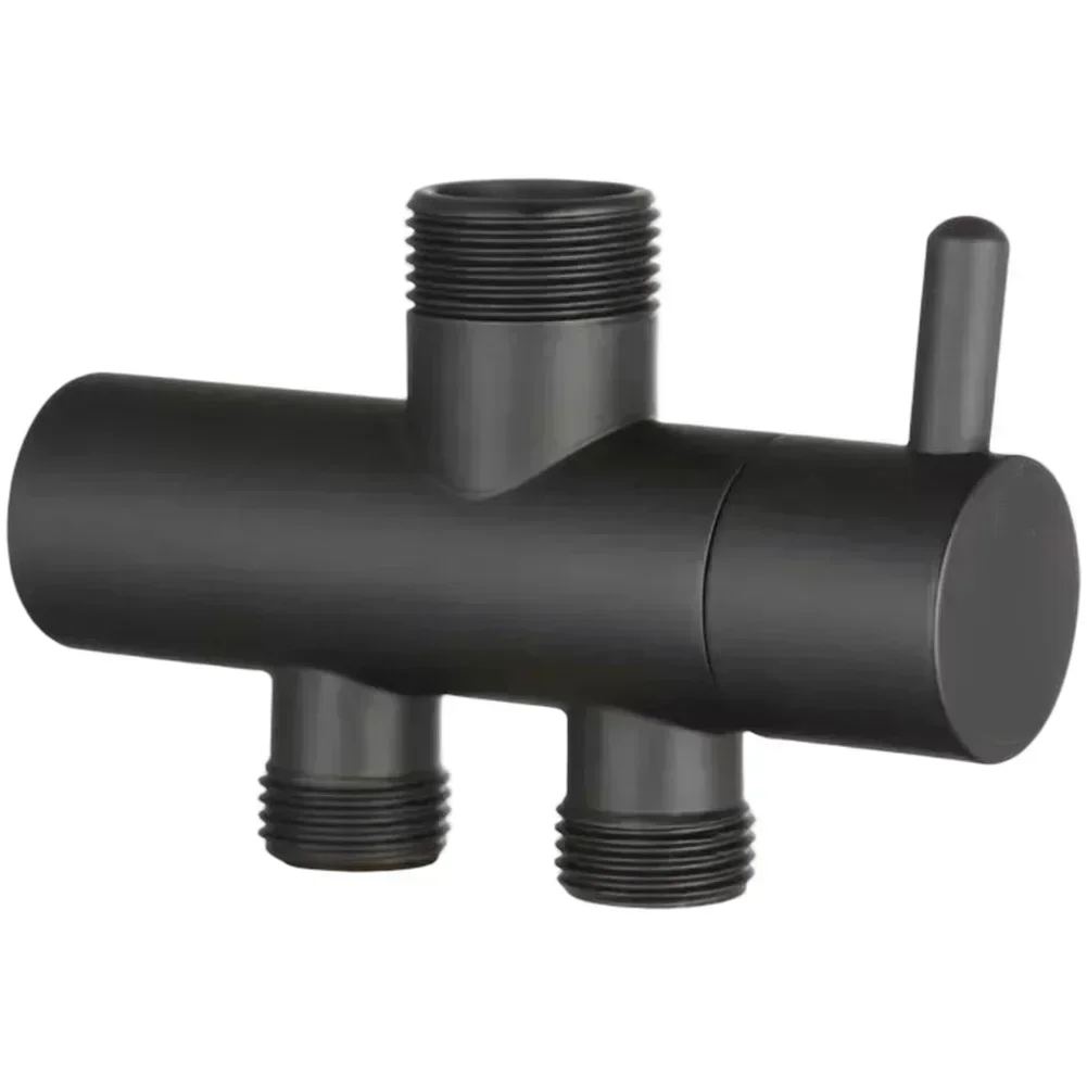 

Ремонт ванной комнаты, медный хромированный переключатель, двусторонний разветвитель, двуфункциональный переключатель, современный декор для ванной комнаты, устойчивость к ржавчине