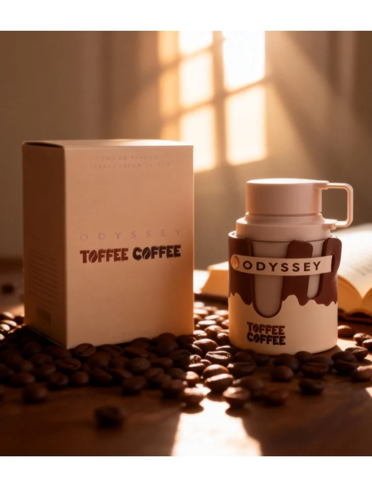 

Armaf Odyssey Toffee Coffee – Sweet, Gourmand, Woody – Eau de Parfum Spray Long-Lasting Fragrance for Unisex, 3.4 Ounce / 100 ml
