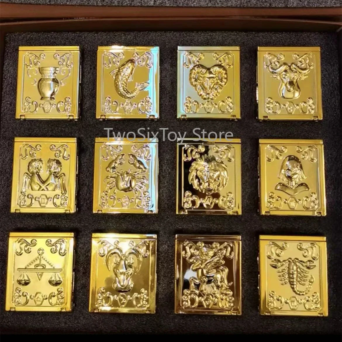 Saint Seiya Myth Cloth Gold Cloth Box Aries Taurus Gemini Cancer Leo Virgo Libra Scorpio Sagittarius Aquarius Pisces Set 12 pcs