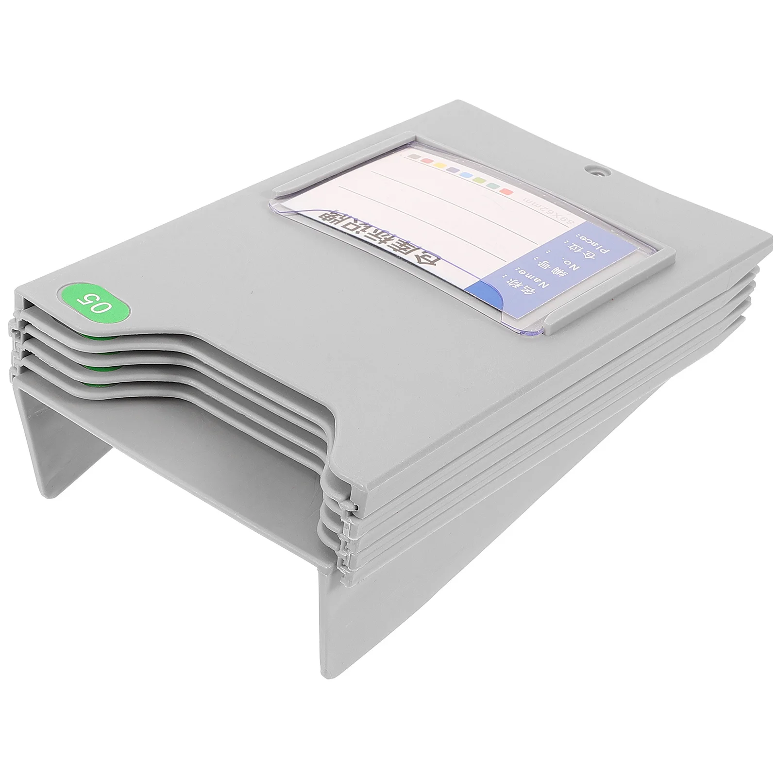 Material Card Holder For Warehouse Office Storage Rack Saving Plastic Document Organizer Time Card Wall