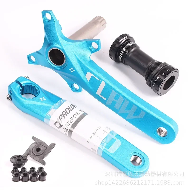 104 BCD Bicycle Crank 170/175mm 30/32/34/36/38/40/42T Round Sprocket with Bottom Bracket BB Mountain Bike Crank Set