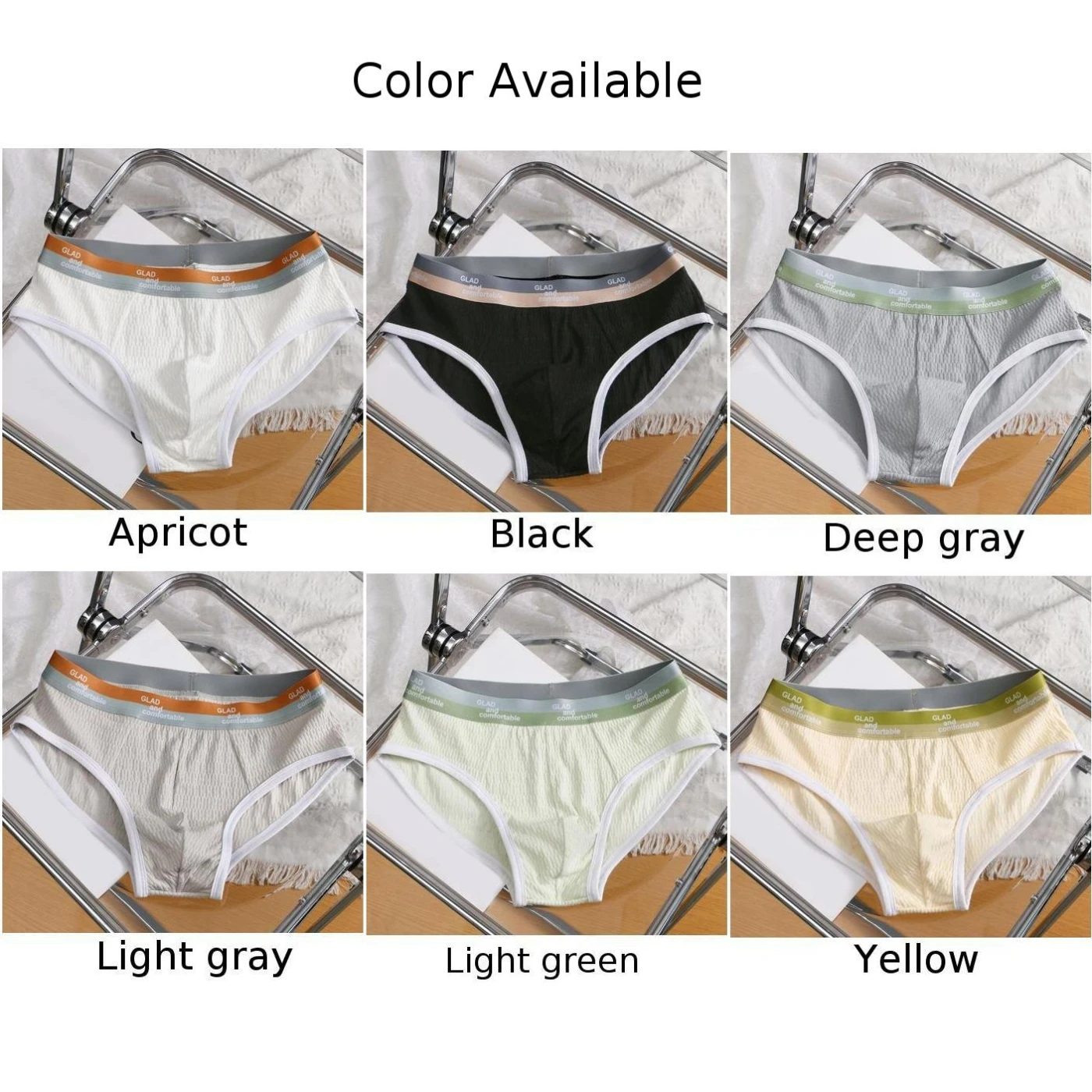 Men Breathable Briefs Elastic Male Cotton Underwear Low Waist Panties Shorts Trunks Solid Color Gay Sex Sexy Lingerie For Boys