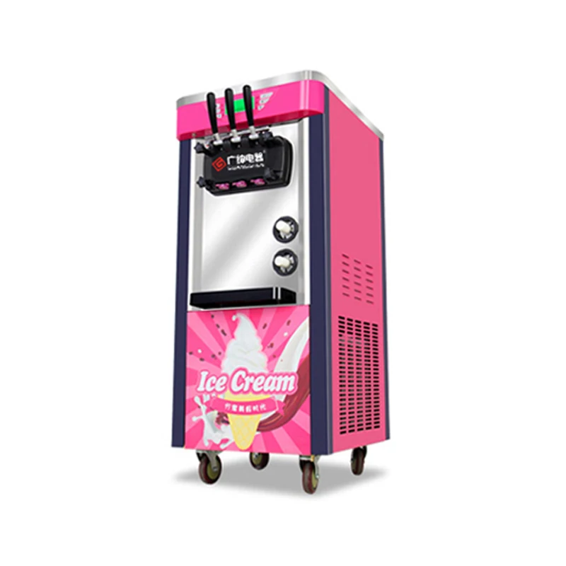 

Commercial Automatic Ice Cream Machine 2100W Three-color Vertical Intelligent Sweetener Maker