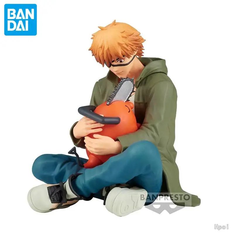 Bandai Original Break Time Collection Chainsaw Man Anime Figure Denji Pochita Power Action Figure Toys for Boys Girls Kids Gifts