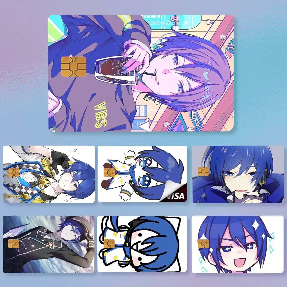 VOCALOID KAITO Anime  Credit Card HD Stickers Easy to replace, change card style anytime as you like