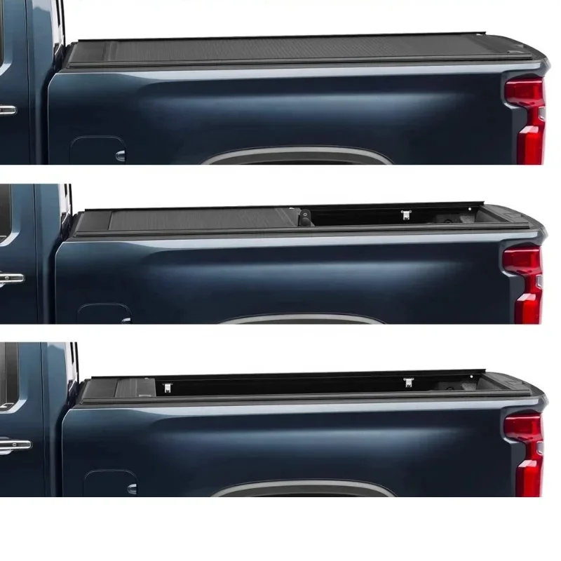 Auto Parts Aluminum Retractable Roll Up Roller Shutter Pickup Truck Bed Tonneau Cover