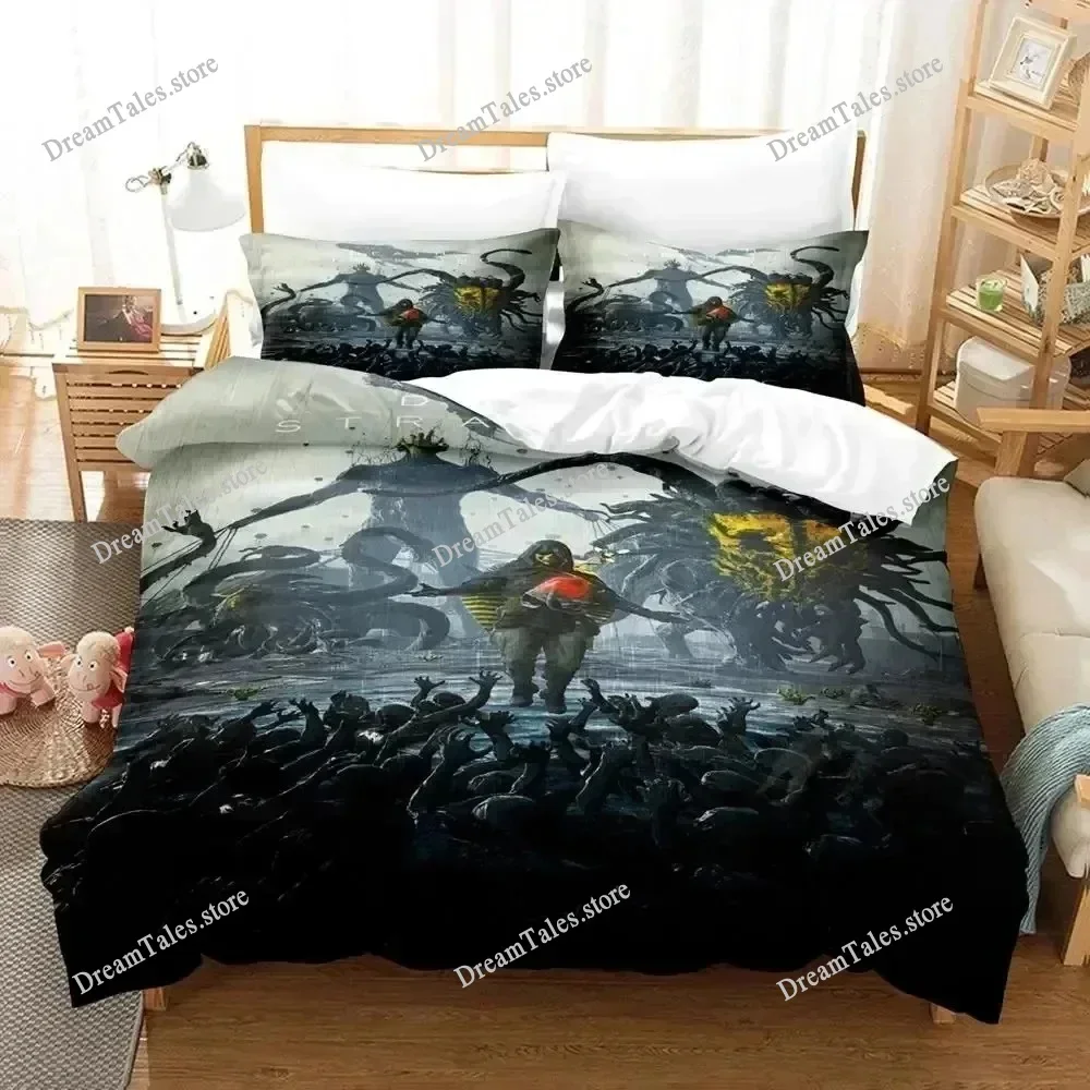 

Game Death Stranding Bedding Set Boys Girls Twin Queen Size Duvet Cover Pillowcase Bed Kids Adult Home Textileextile Luxury Gift
