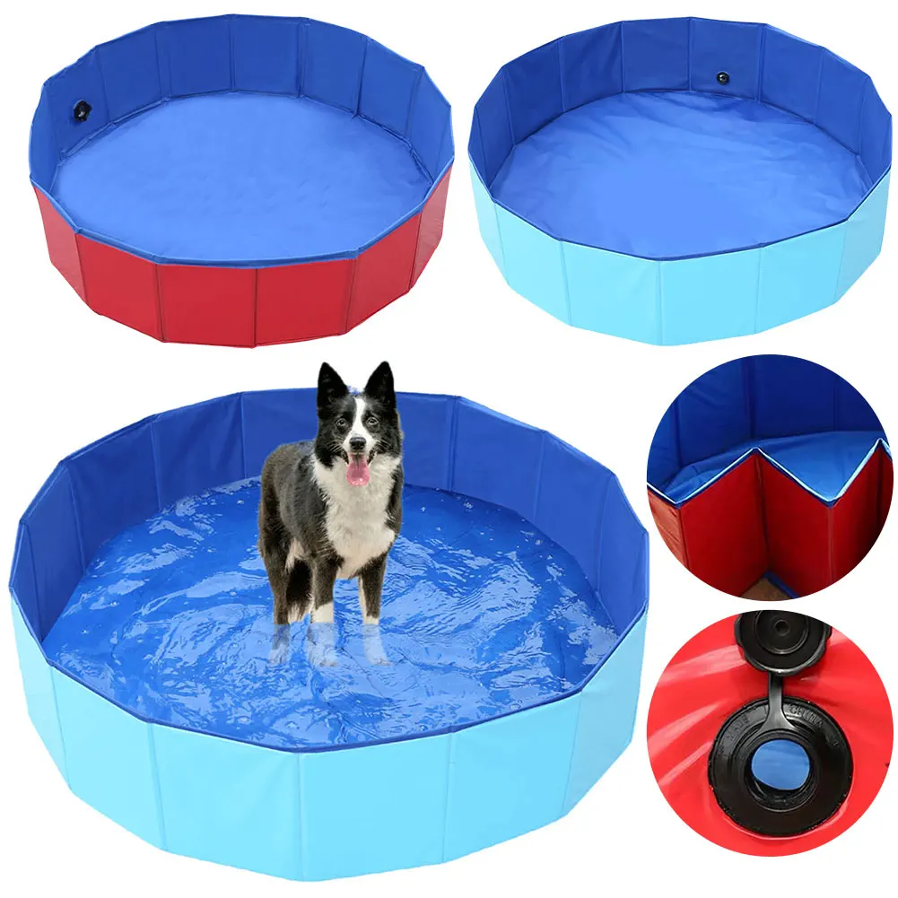 

Foldable Dog Pool PVC Collapsible Kids Swimming Pool Portable Dog Bathtub Indoor Outdoor Cat Puppy Bathing Tub Pet Accessories