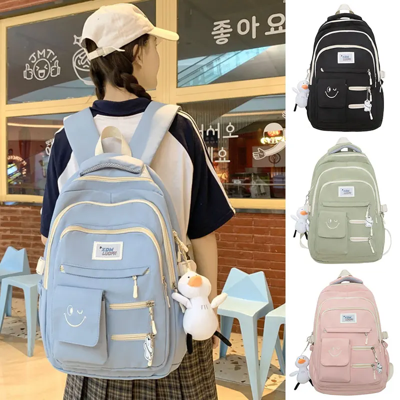 Frauen Männer Nylon Rucksack Umhängetasche Laptop große Reise Schult aschen Schüler Schult asche täglichen Gebrauch kurze Reisetasche