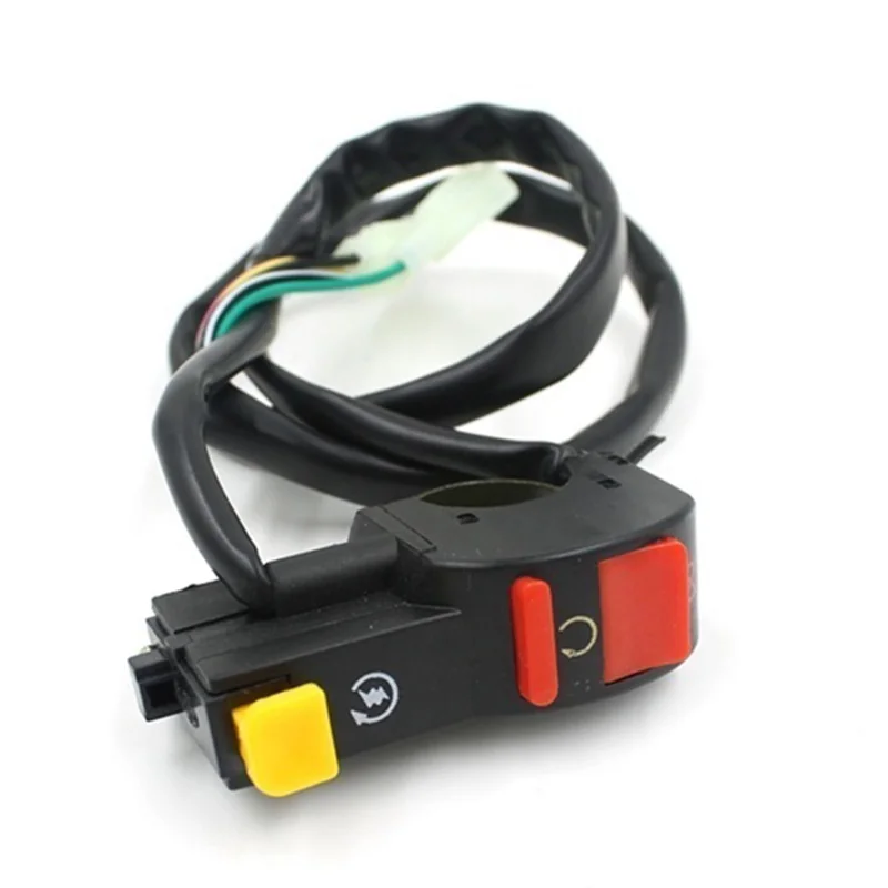 Electric Start Stop On Off Button Kill Switch Motorcycle Dirt ATV Quad Bike Momentary Push-Button Starter Switch 7/8\