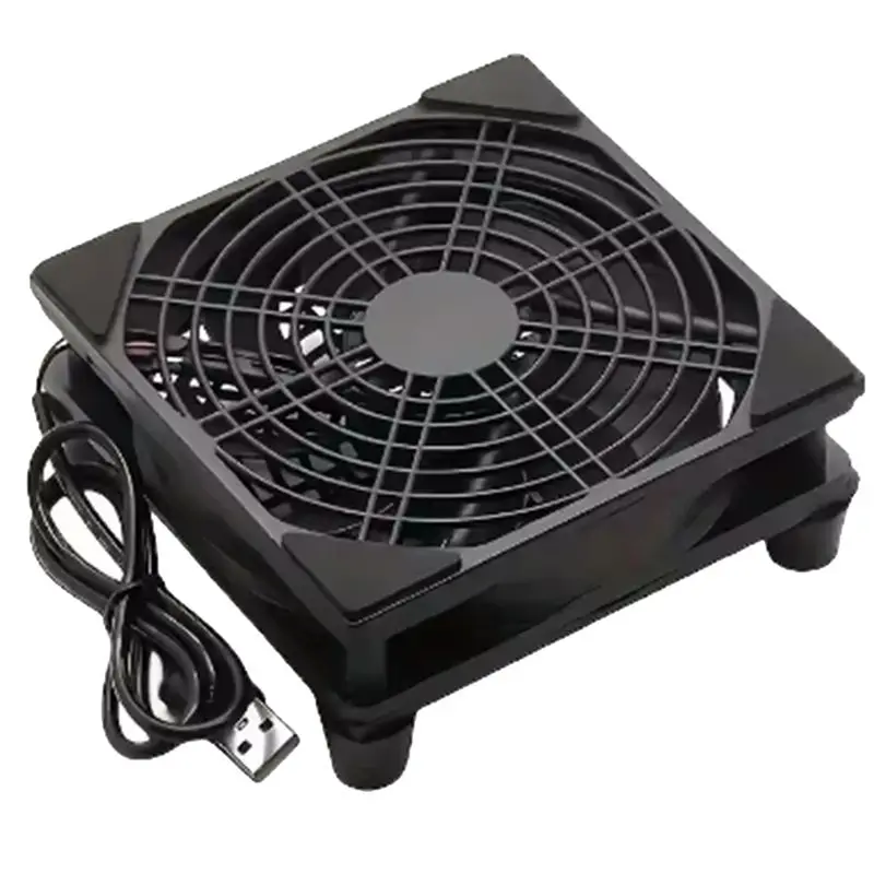 Well Made-Cooling Fan 120Mm Router Fan Diy Pc Cooler Box Tv Wireless Silent Dc 5V Usb Powered 12Cm With Screws And Protective Ne