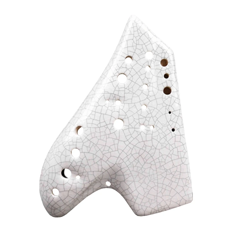 

White Triple Ocarina Music Instrument Alto Tone C Legend Ocarinas Professional Musical Instrumentation Flute Accessories