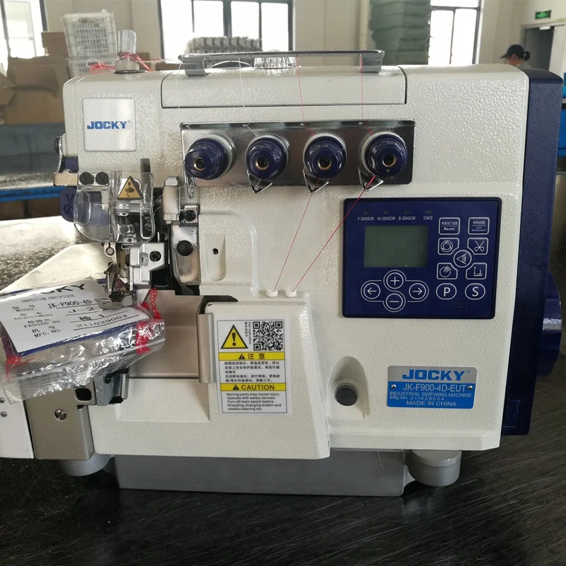 JOCKY JK-F900-4D-EUT Computerized Industrial 4 Threads Overlock Sewing Machine Auto Trimmer