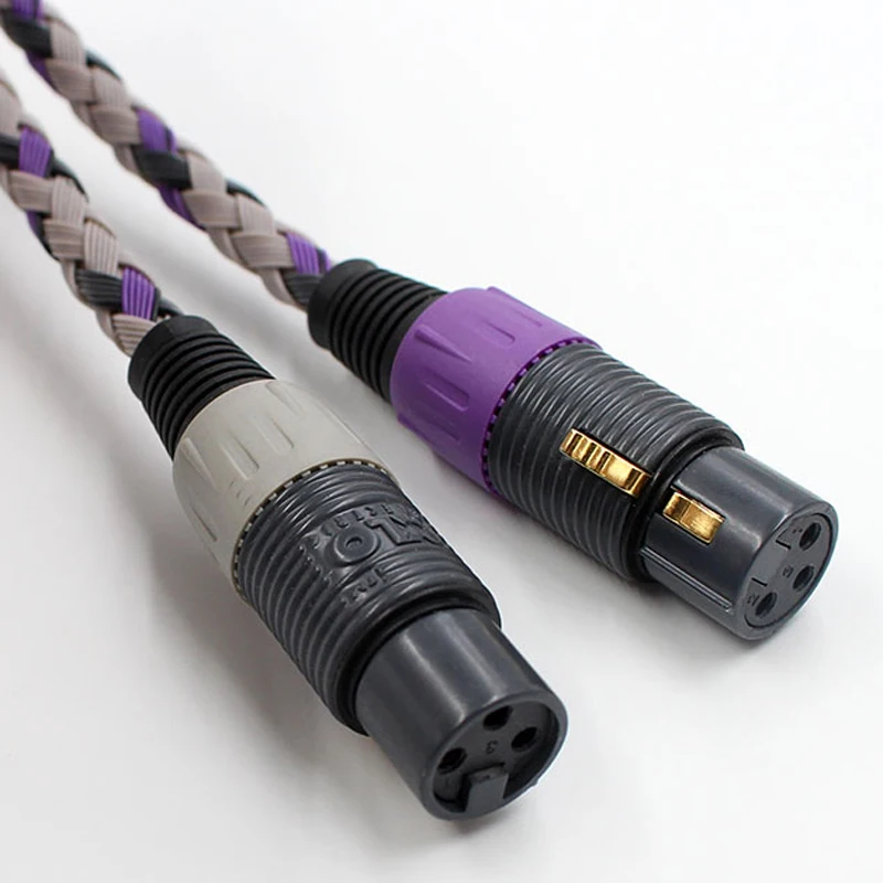 NEW Signature S3-2 XLR Balanced interconnect Cable Hifi XLR Cable High quailty 3 Pin 2 XLR Male to 2 XLR Female audio cable
