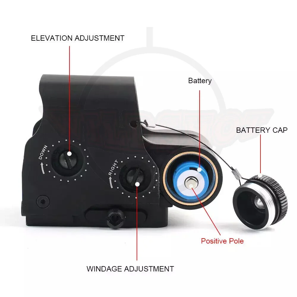 558+G33 رؤية عاكسة ثلاثية الأبعاد منظر بصري نقطة حمراء مع مجموعة مكبر G33 3X Airsoft #6