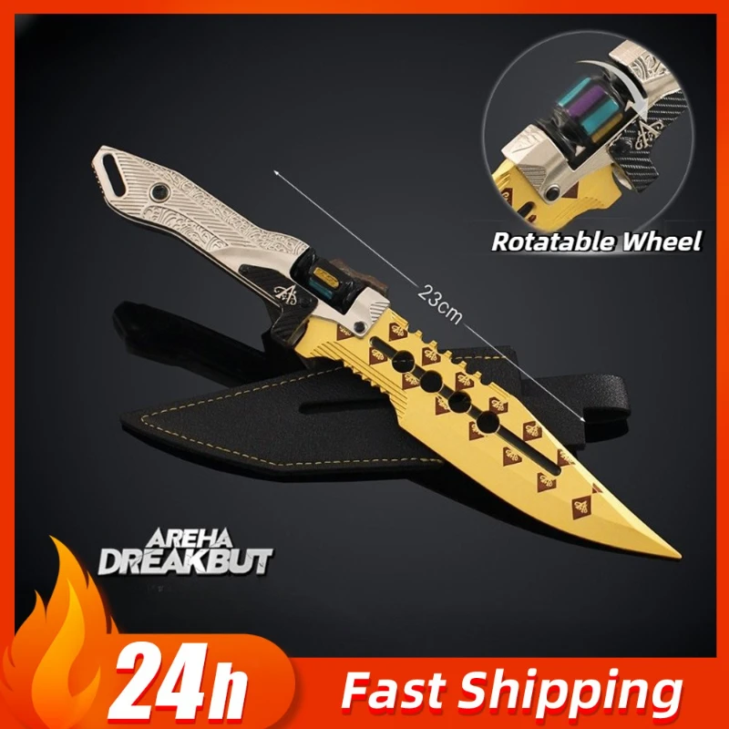 23cm/9.06in Arena Breakout Gadżety do Gry Broń Biała Nóż Zwycięzców Modele Broń Błotnej Ozdoby na Biurko Zabawki dla Graczy Chłopców Prezenty